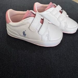 Polo by Ralph Lauren Kids Sneakers in White and Pink